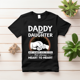 Daddy Daughter Not Always Eye to Eye Black T Shirt