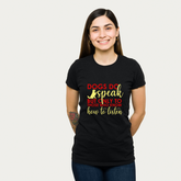 Dogs Do Speak Black T Shirt