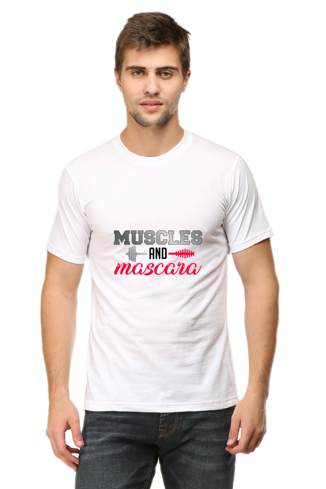 Muscles And Mascara White T Shirt