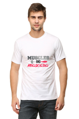 Muscles And Mascara White T Shirt