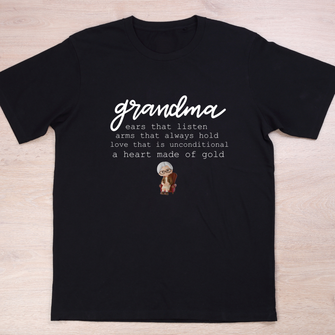 Grandma T Shirt Black