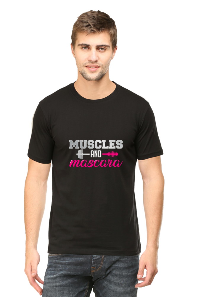 Muscles And Mascara Black T Shirt