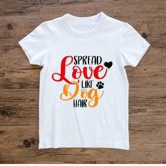 Love Like Dog White Unique Design T Shirt V3