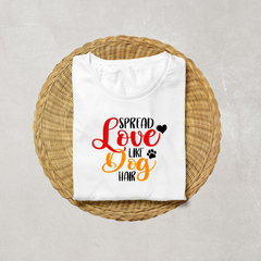 Love Like Dog White Unique Design T Shirt V3